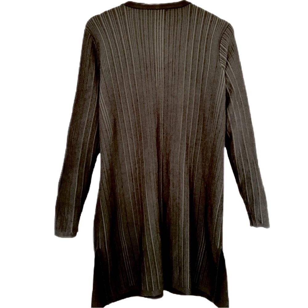 Chicos | V-Neck Button Down Ribbed Front Pocket Cardigan (M) Olive - Picture 4 of 11